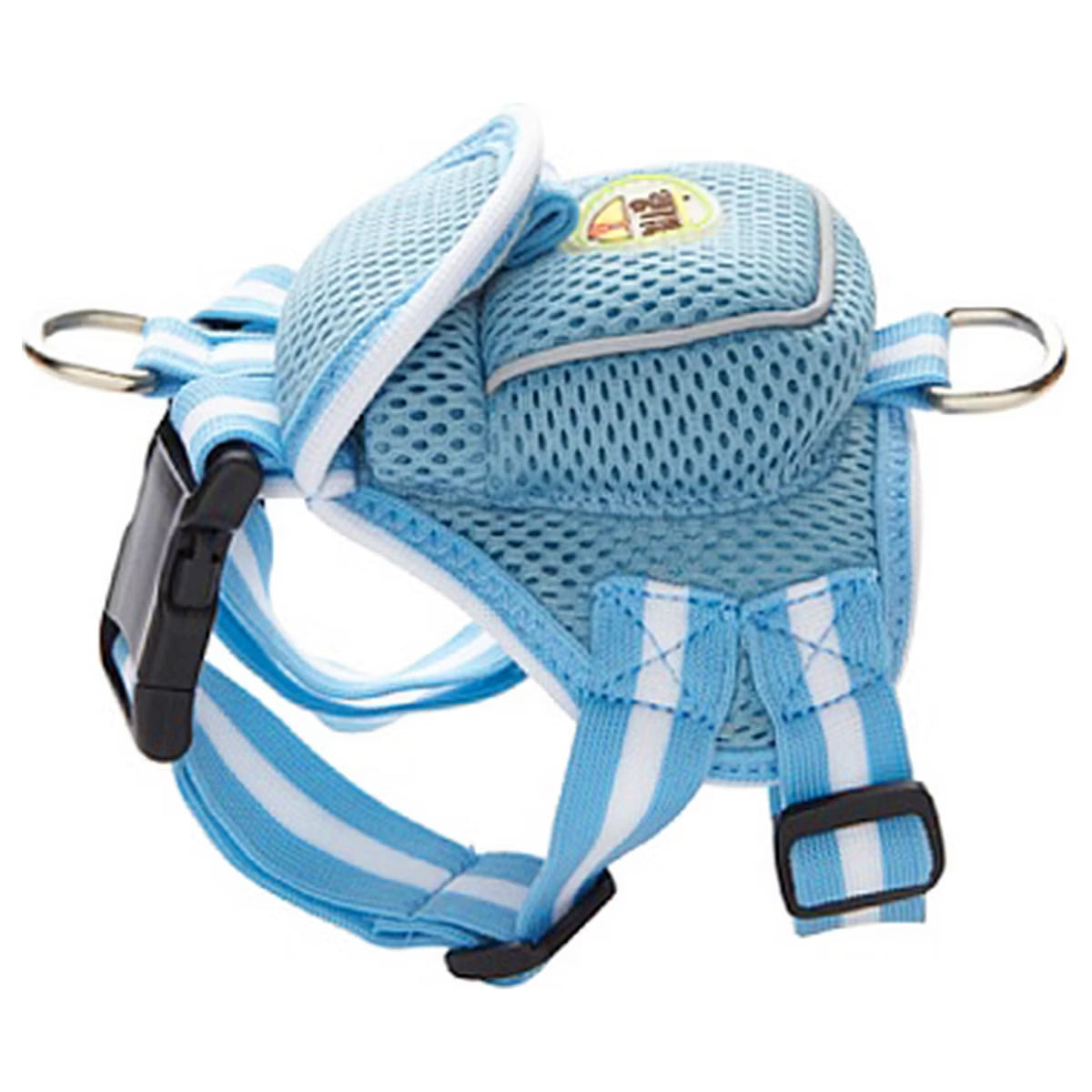 Pocket Bark Reflective Adjustable Fashion Pet Dog Harness with Velcro Pouch and Dual Harness Rings