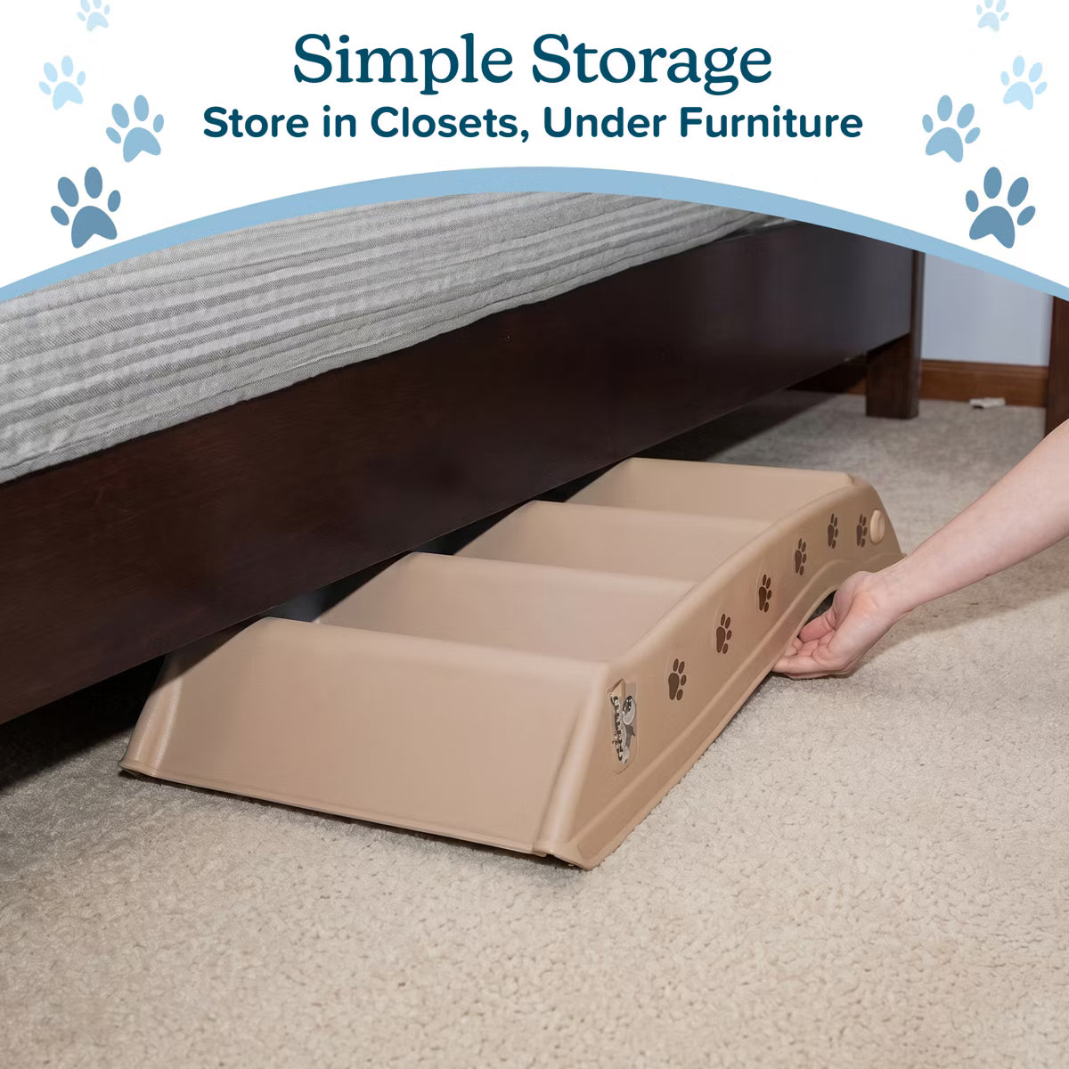 Pet Adobe 4-Step Folding Pet Stairs - 22.5" x 15" x 19.5"