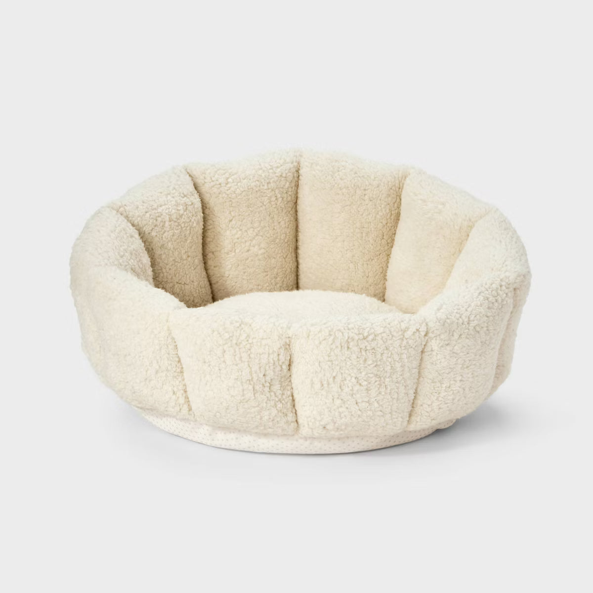 Channeled High Wall Cuddler Bolster Dog and Cat Bed