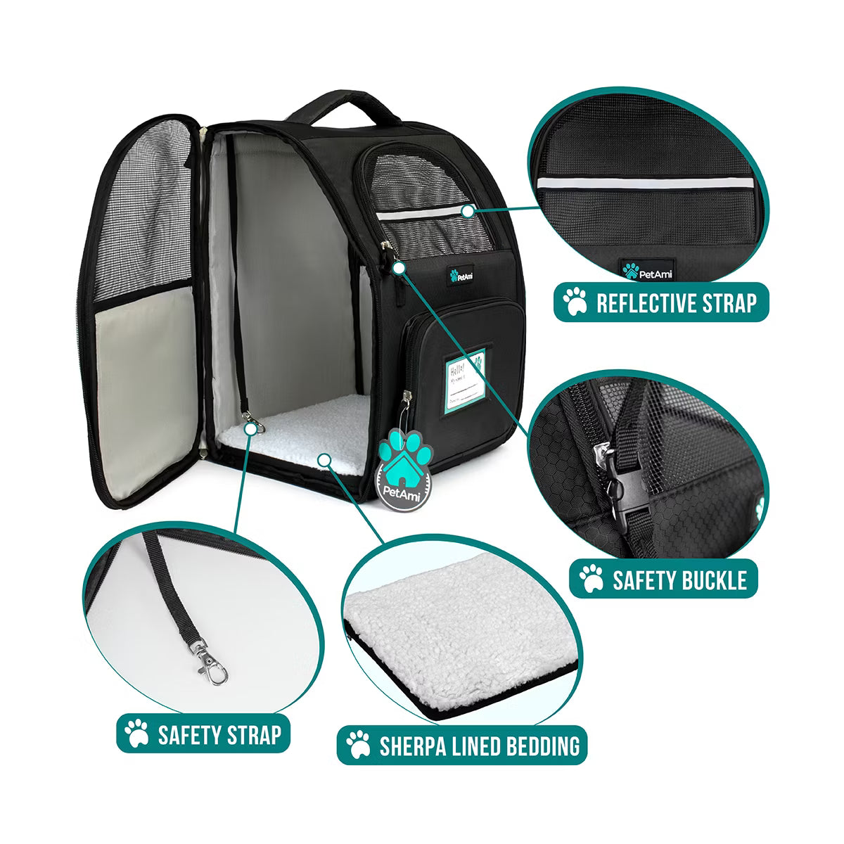 Premium Dog Backpack Carrier Small Large Cat Puppies