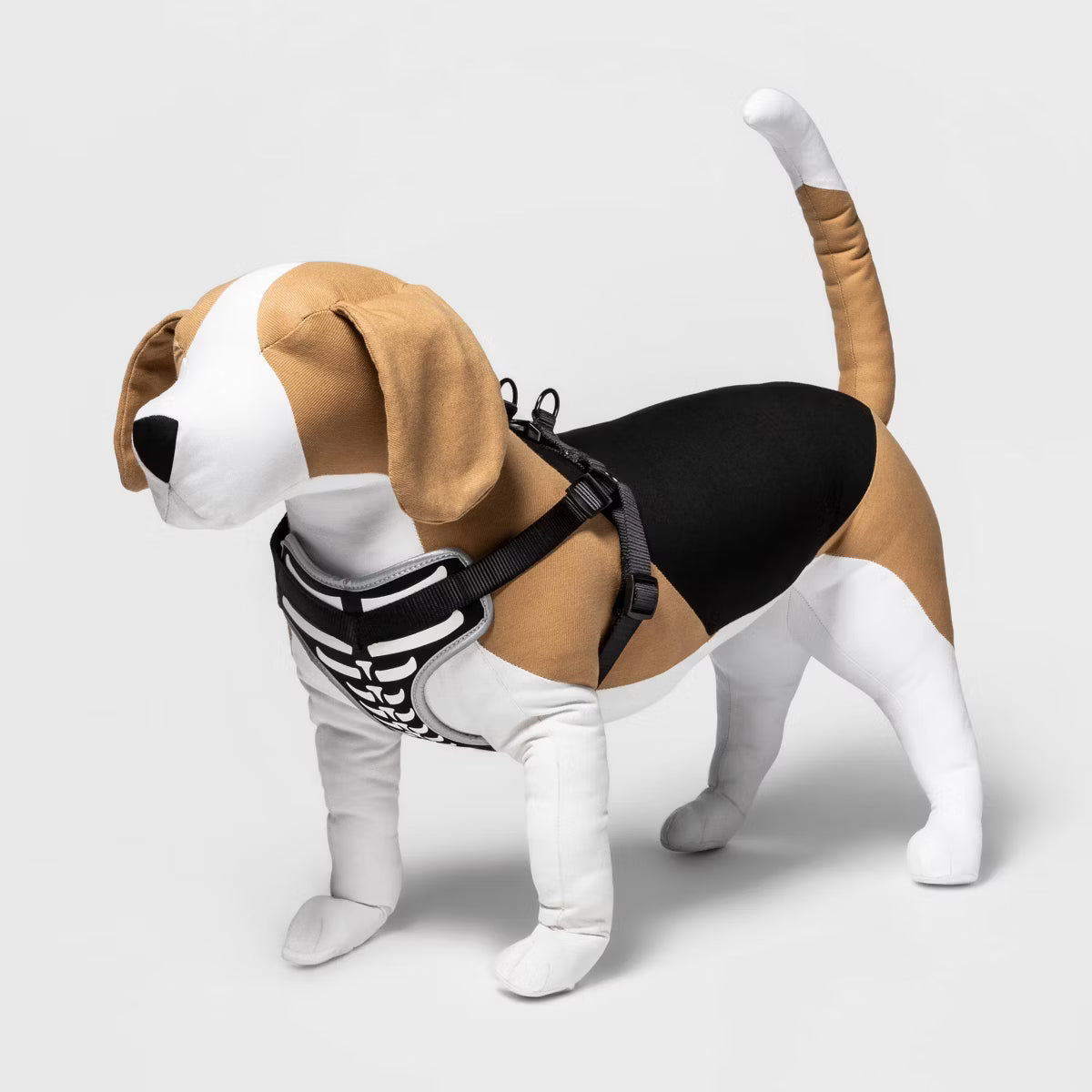Halloween Skeleton Glow Reflective and Adjustable Dog and Cat Harness