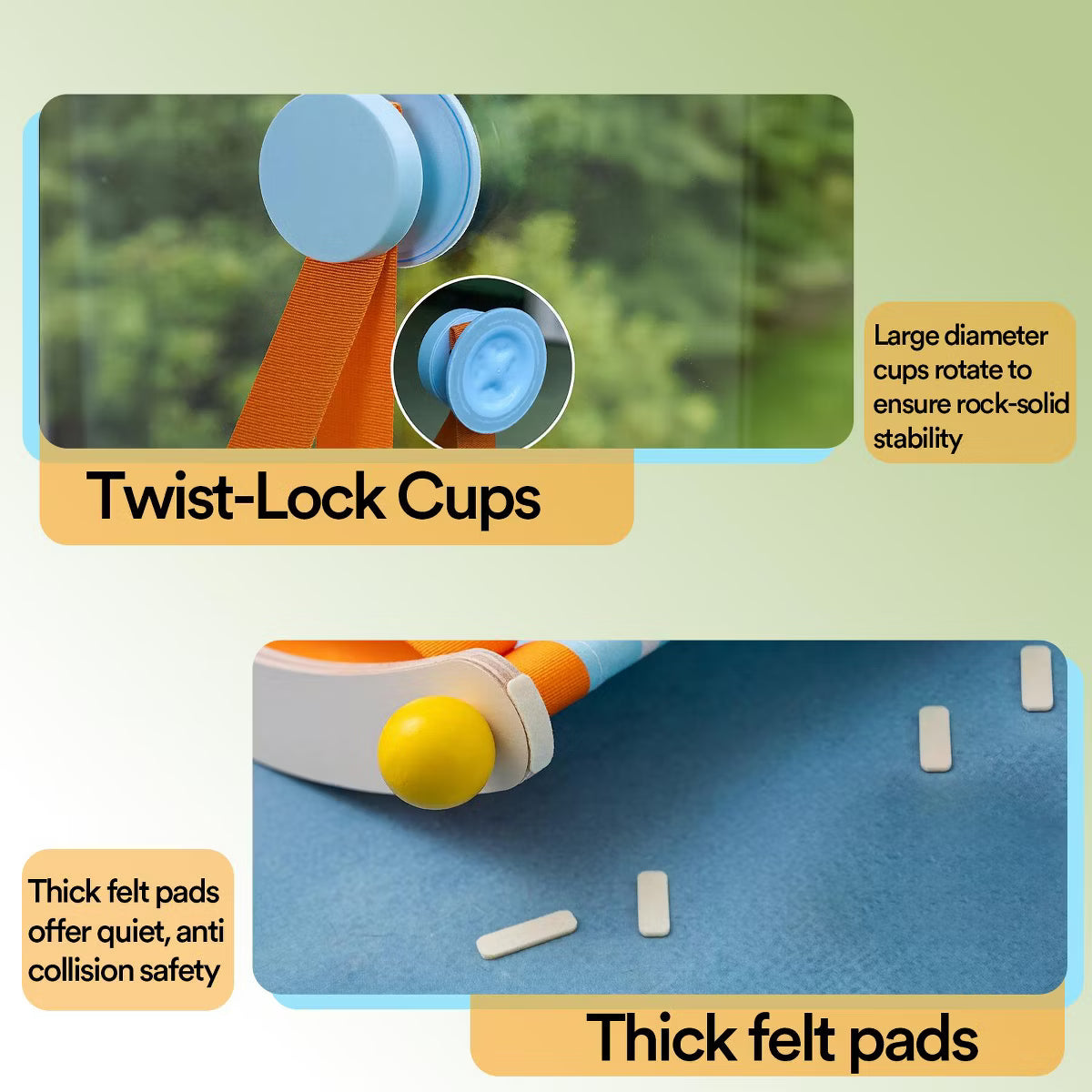 360° Panoramic View Window Perch with 4 Heavy Duty Suction Cups