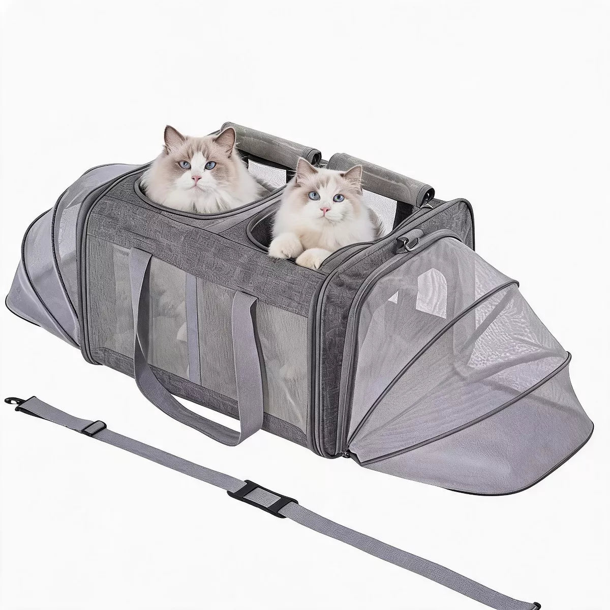 Large Double Cat Carrier Backpack for 2 Cats