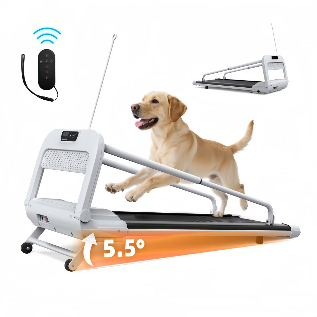 51.18" x 22.05" x 37.08" 2026 New Portable Design Pet Treadmill with Incline