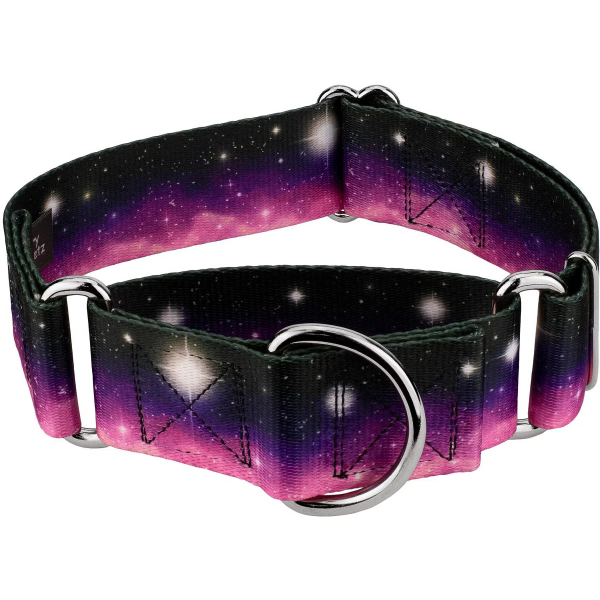HossFit Jr Wide Martingale Dog Collar (Heavenly Space, Medium)