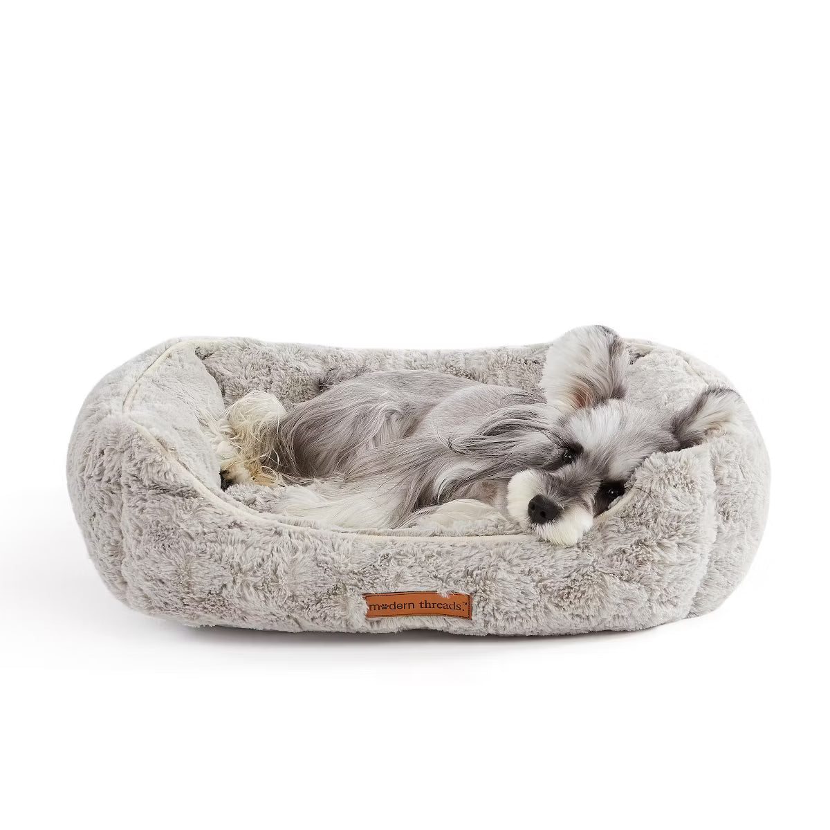 Plush Cuddler Rectangle Dog Bed-Medium