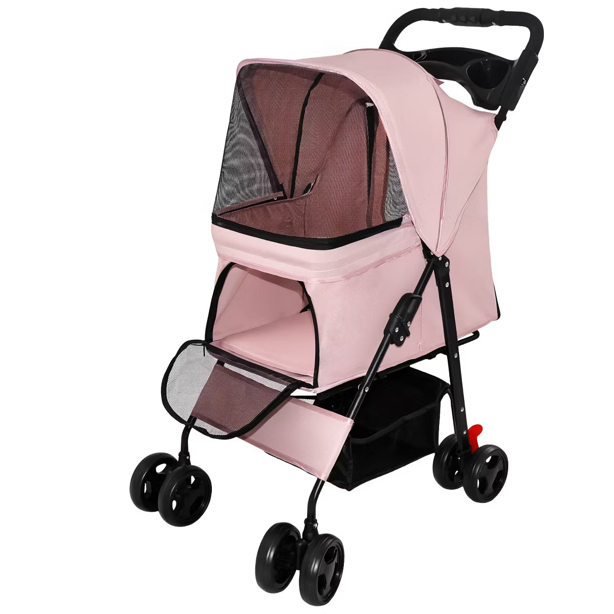 Pet Stroller for Small Dogs and Cats Under 28 lbs,