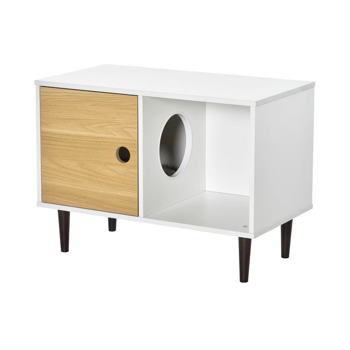 Hidden Kitten Condo Decorative Side Table
