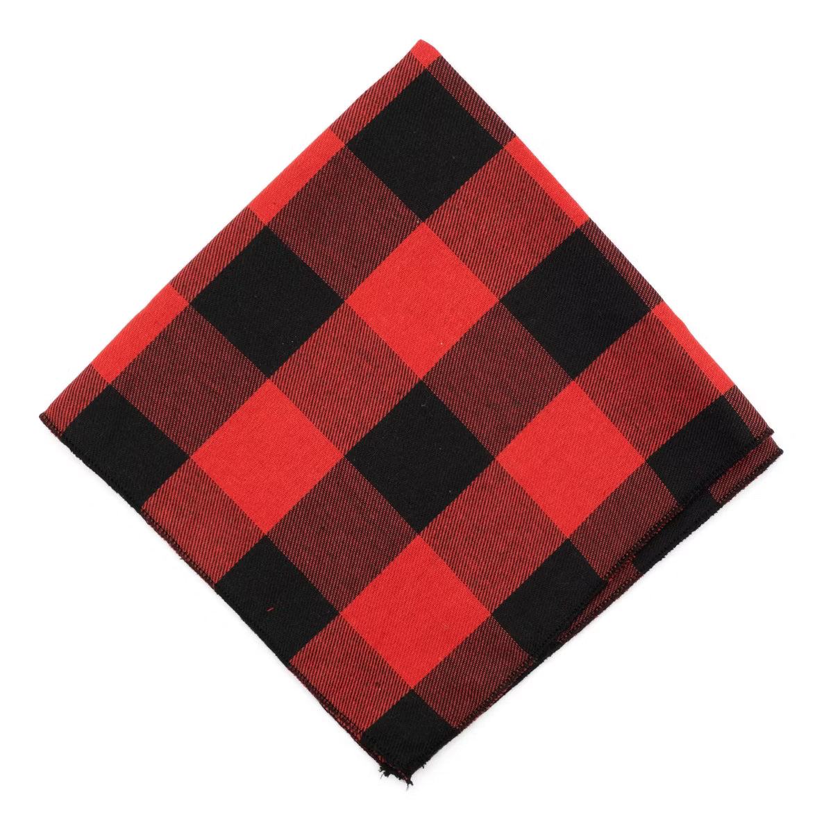 Buffalo Plaid Classic Square Tie-On Bandana