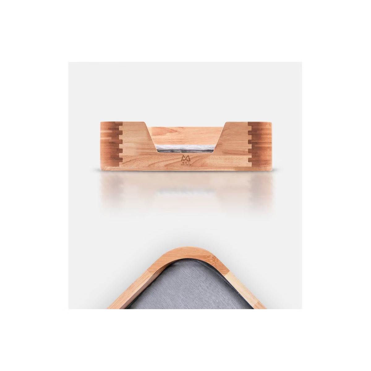 Solid Wood & Bamboo Cat Bed – Modern Elevated Cat Bed