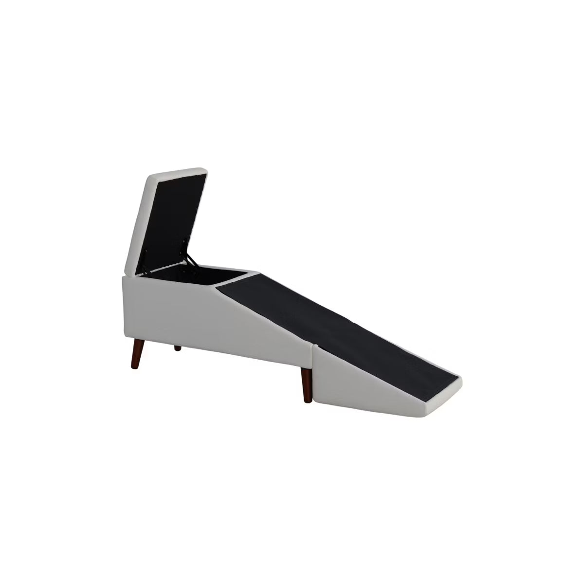 Pawridge 2-in-1 Split Foldable Pet Ramp Ottoman with Storage