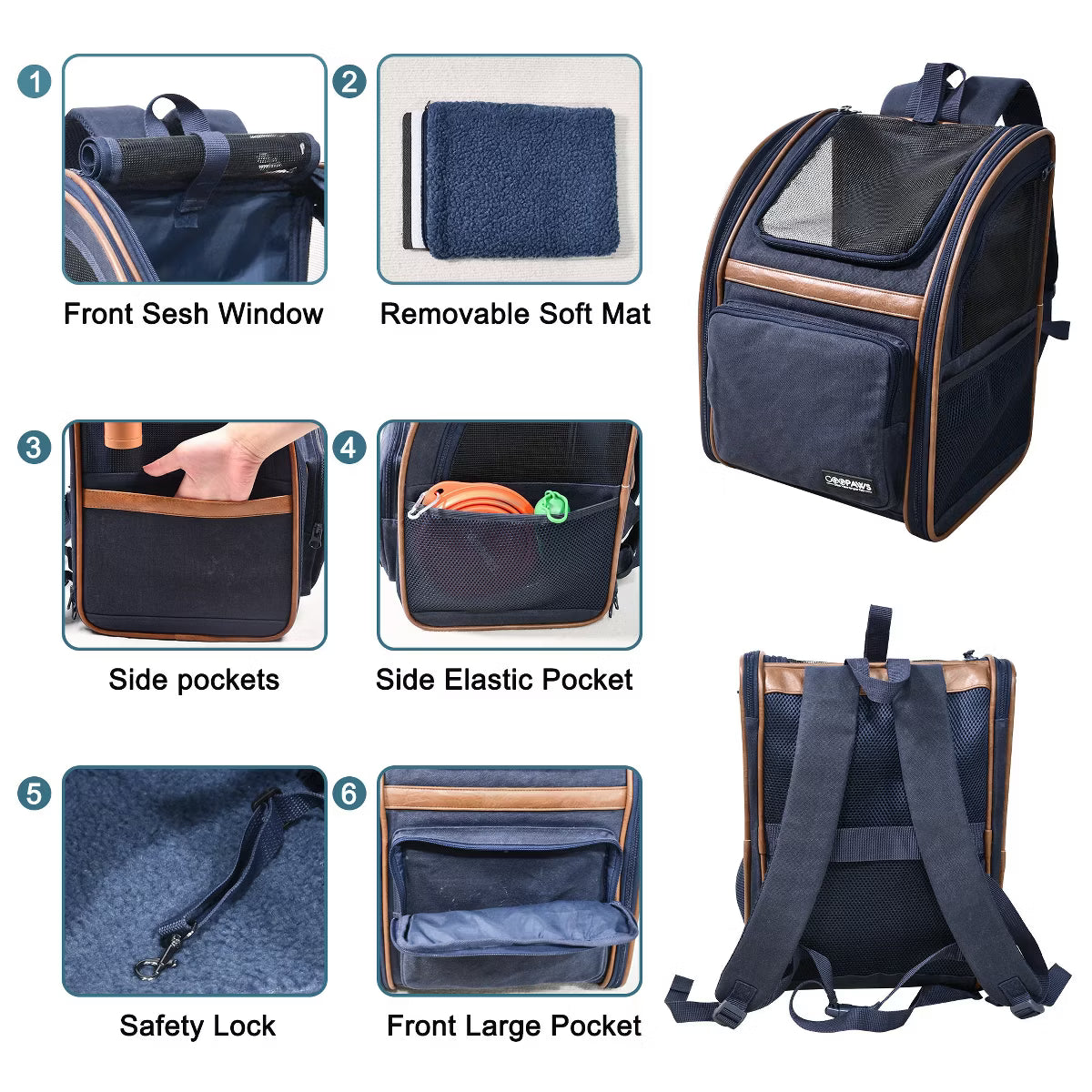 Pet Carrier Backpack for Dogs