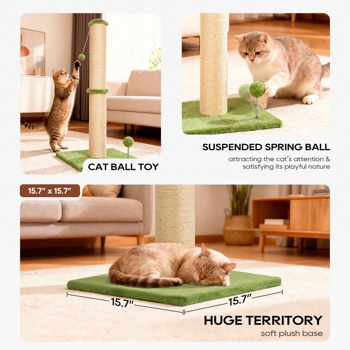 33 Inch Cat Scratching Post Cat