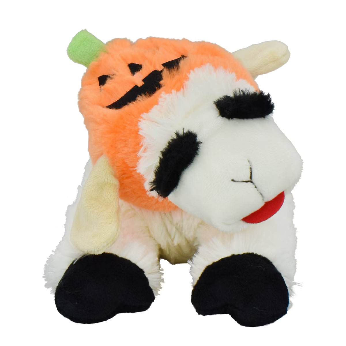 10.5" Lamb Chop with Pumpkin Hat Interactive Plush Dog Toy