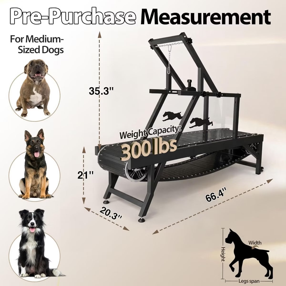 Dog Slat Mill Treadmill for Medium Dogs
