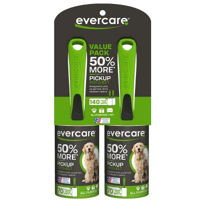 Evercare pet lint roller twin pack