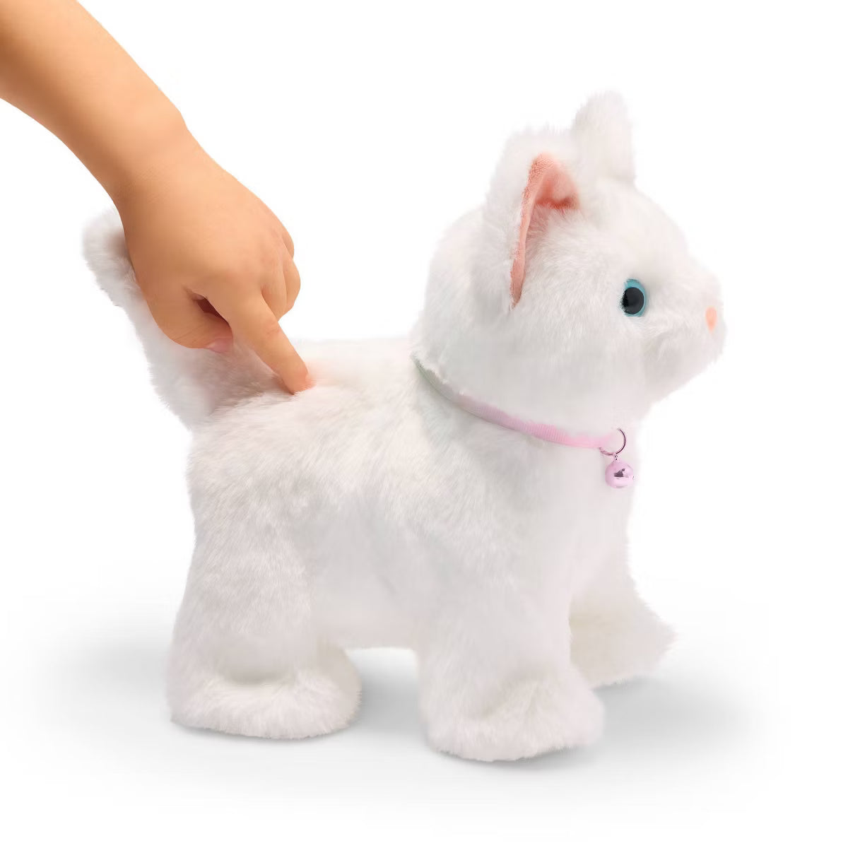 Playful Paws Purring Kitten Walking and Meowing Electronic Interactive Toy Pet Cat Plush with Realistic Sounds and Touch