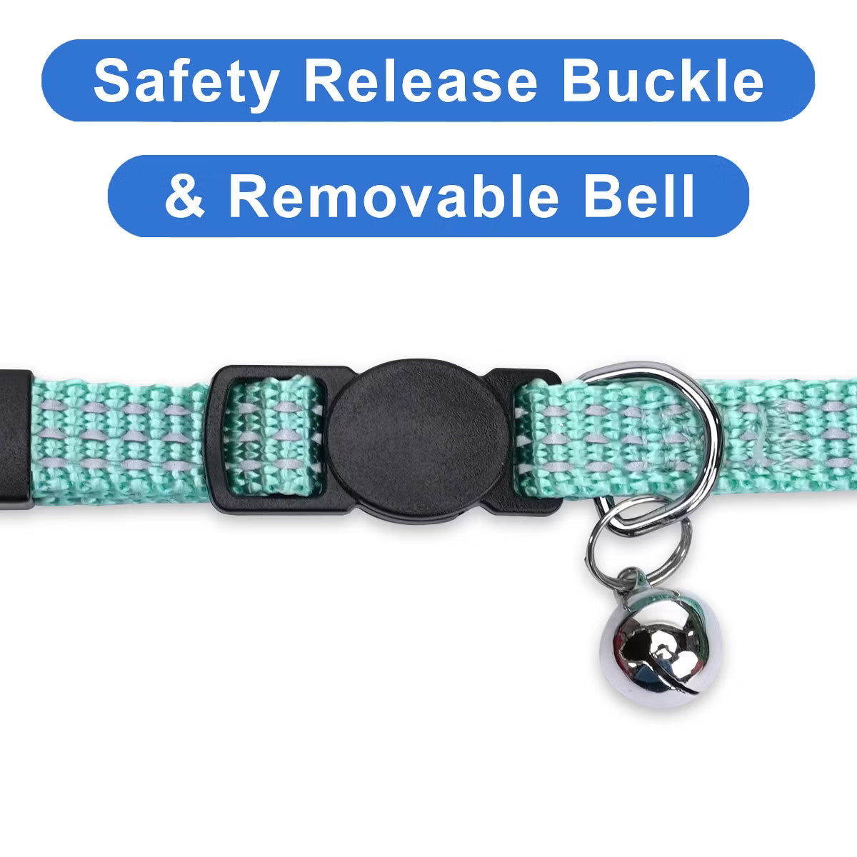 Reflective Cat Collar Teal