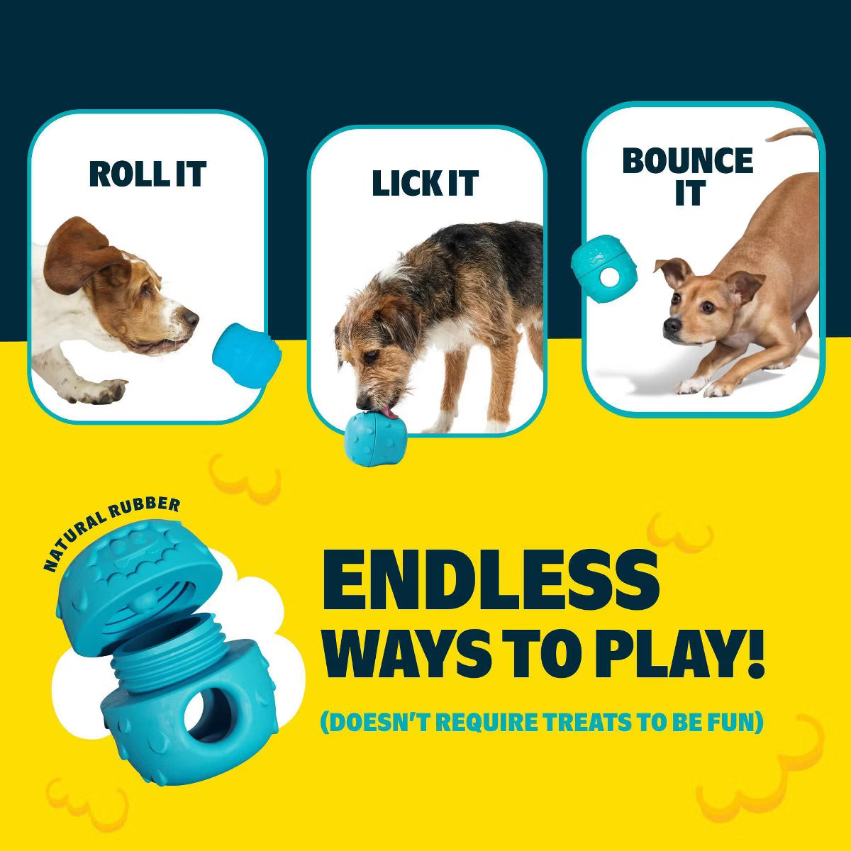 Troll Licksters Starter Dog Interactive Toy Set - Blue - XS/S
