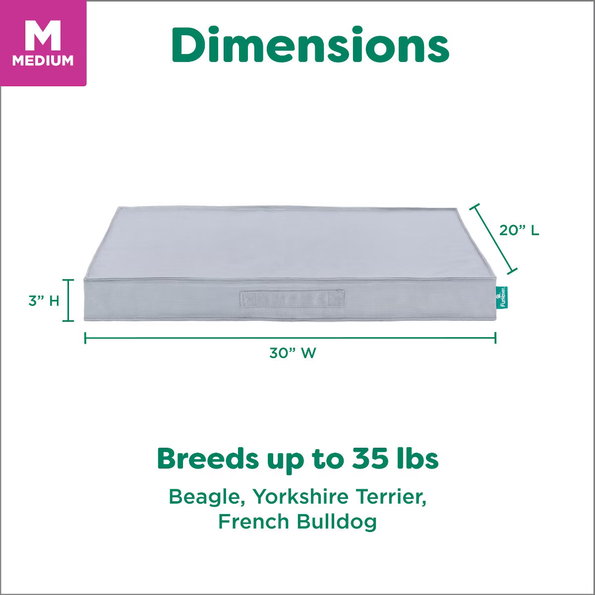 Medium Cooling Gel Dog Bed – Indoor/Outdoor Water