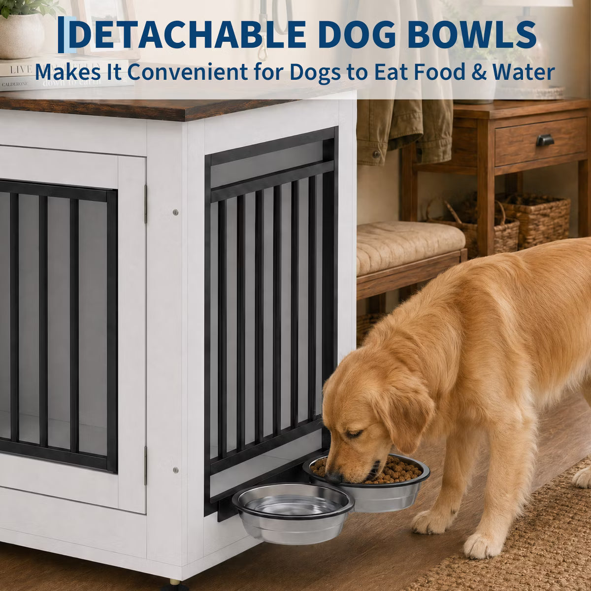 Dog Crate Furniture End Table