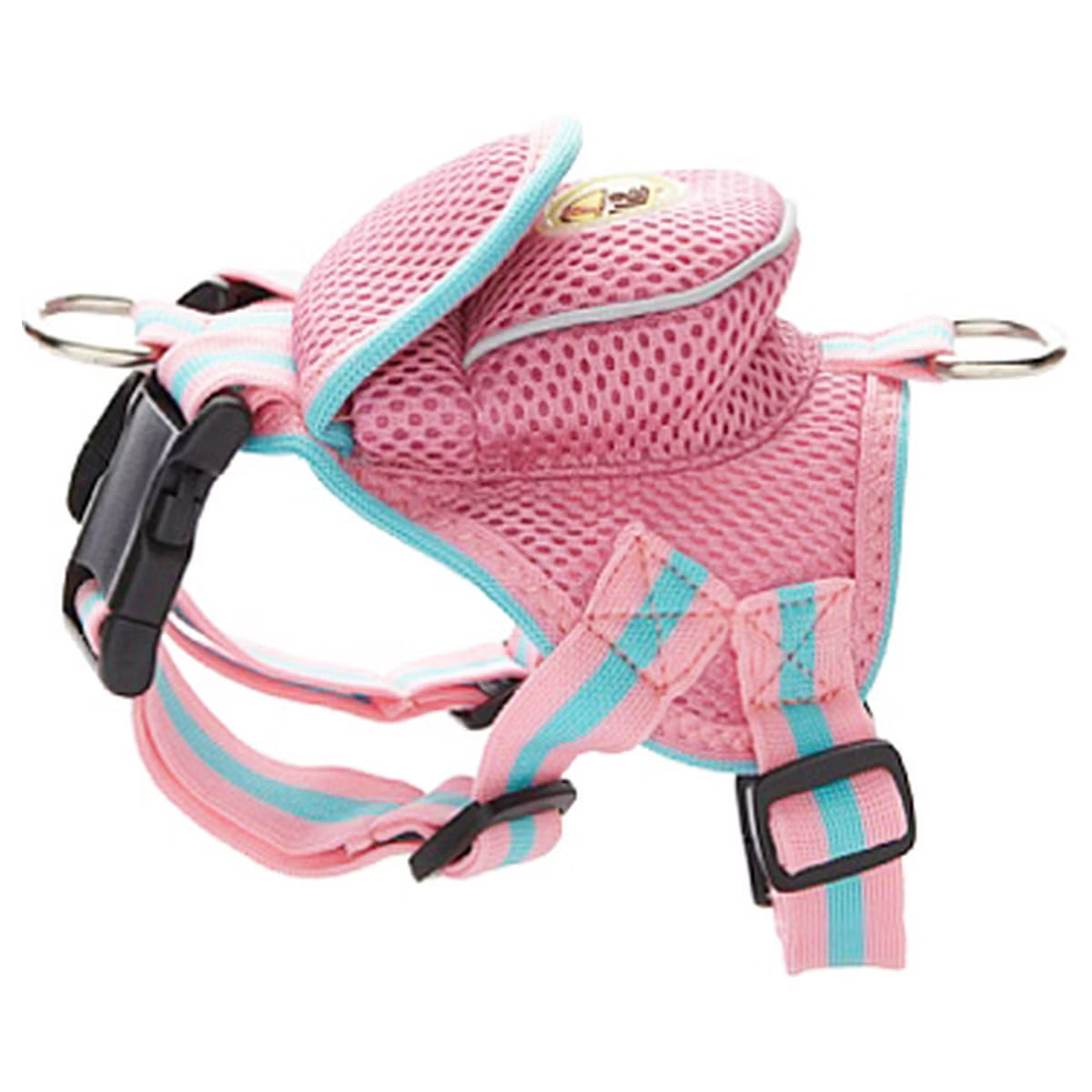 Pocket Bark Reflective Adjustable Fashion Pet Dog Harness with Velcro Pouch and Dual Harness Rings