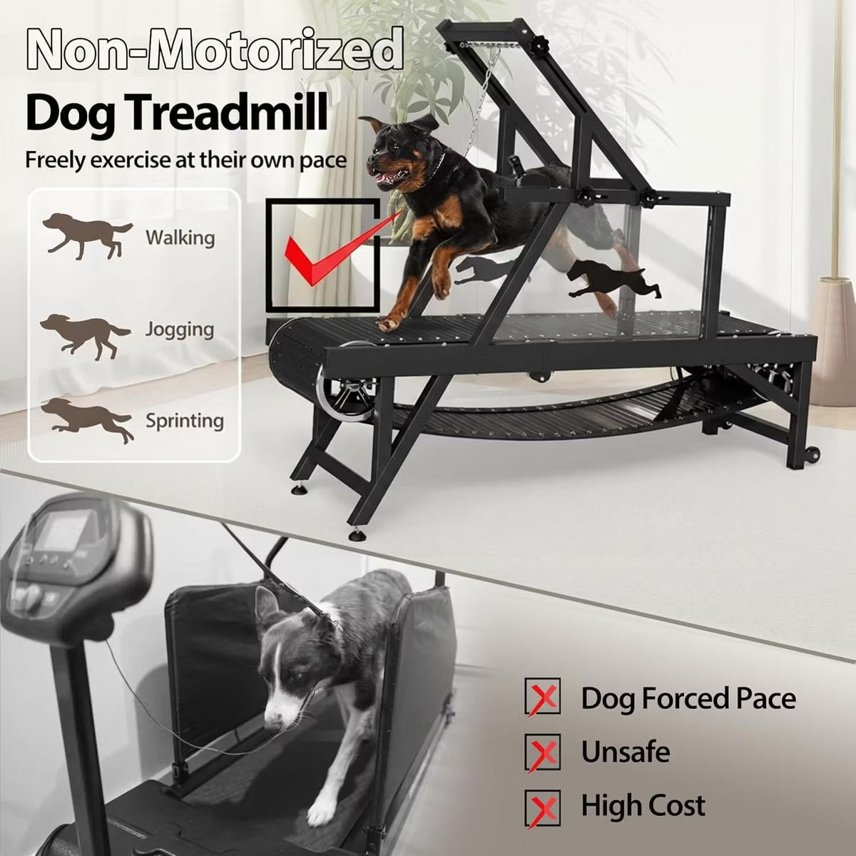 Dog Slat Mill Treadmill for Medium Dogs