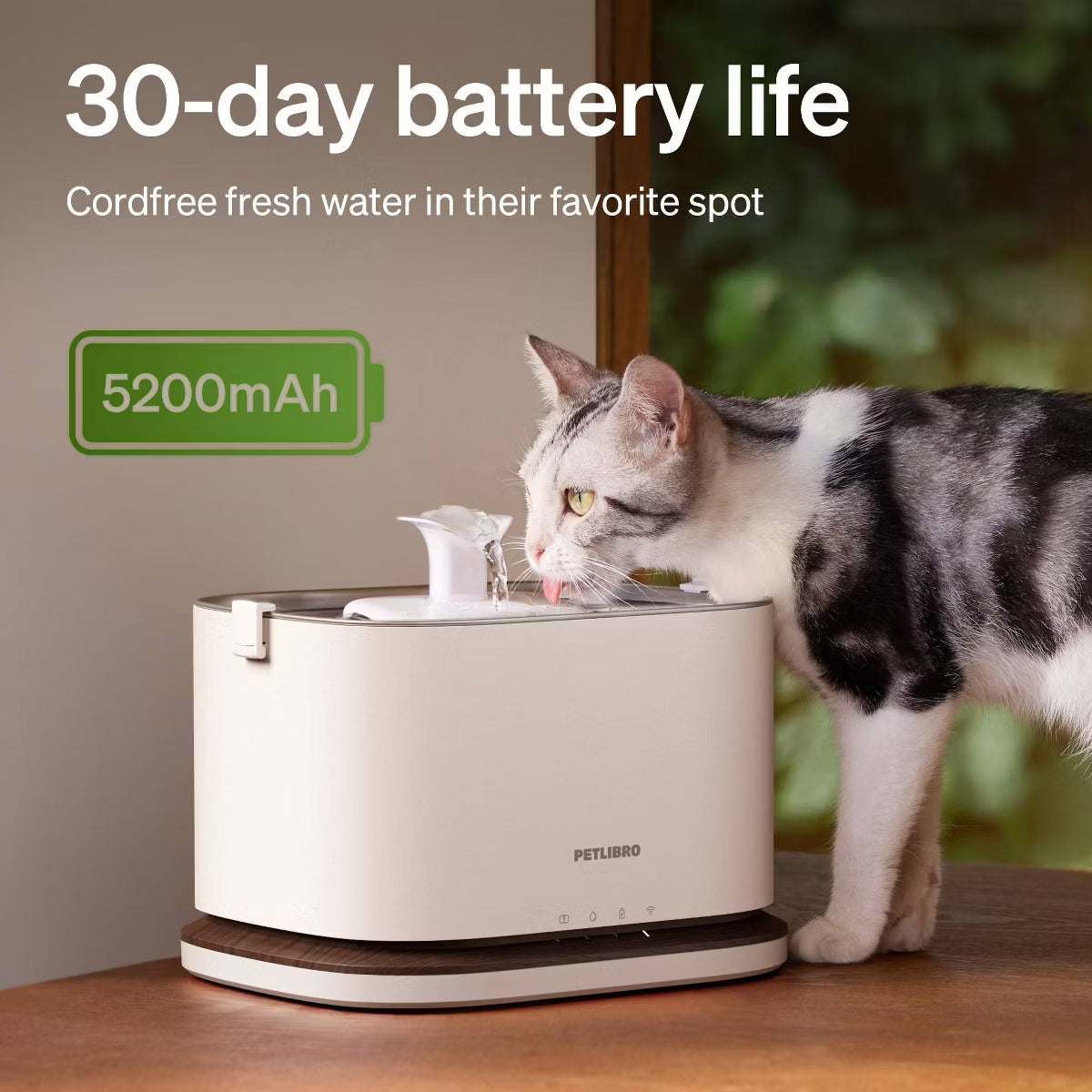 L Dockstream 2 Cordless Cat Automated Fountain - White