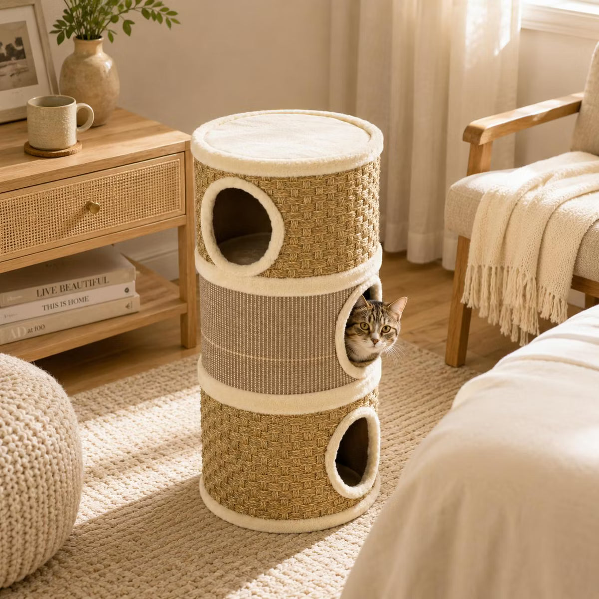 28 Inch Cat Condo Brown