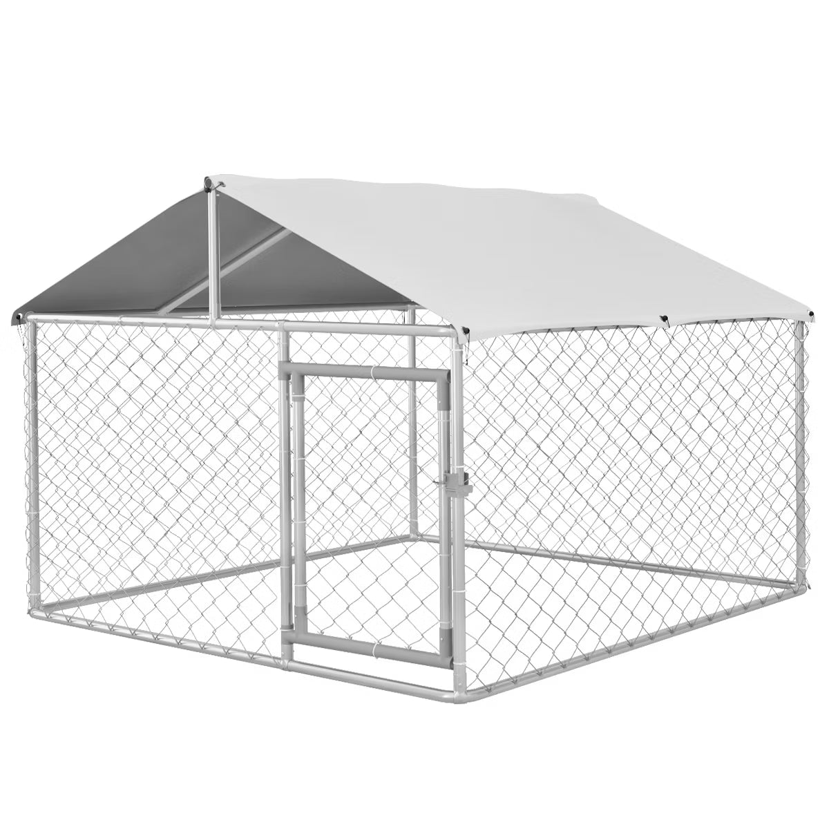 Outdoor Dog Kennel, Heavy Duty Dog Run with Waterproof Cover