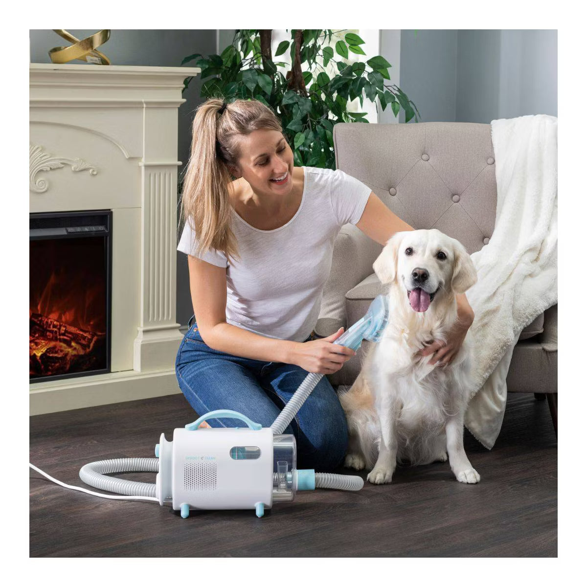 7-in-1 Dog, Cat and Rabbit Vacuum Powered Grooming Kit