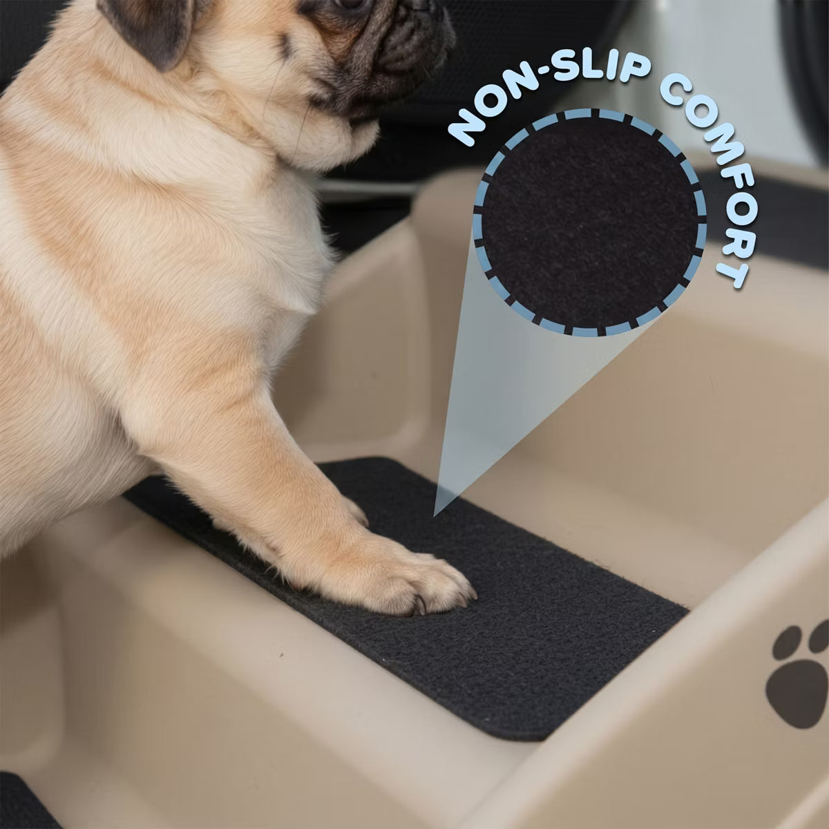 Foldable Pet Stairs for Small Dogs & Cats