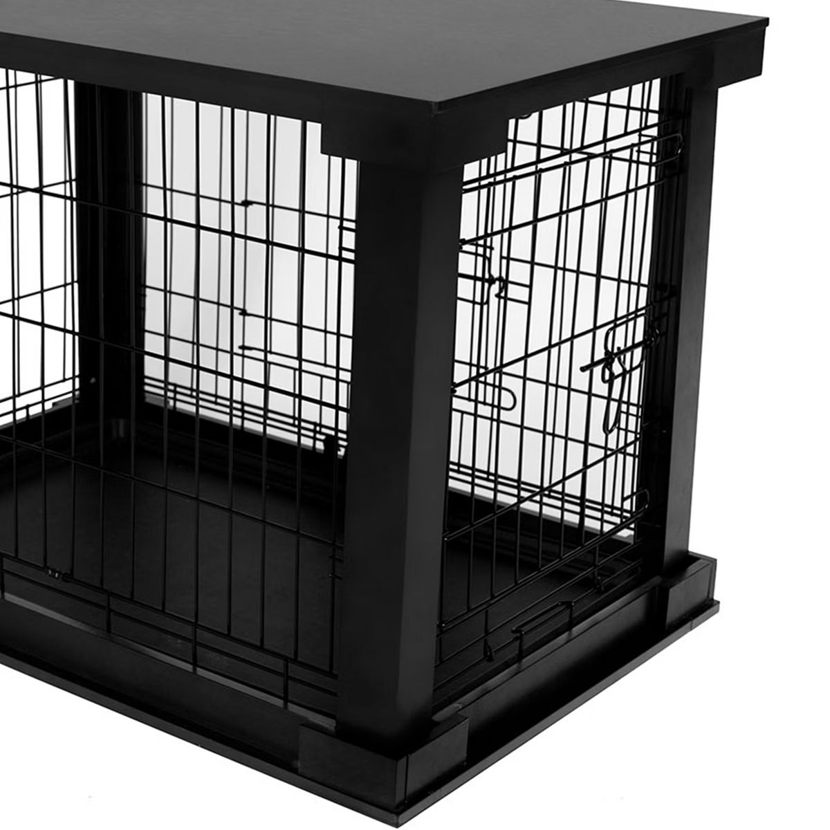Pet Cat Washroom Bench with Removable Partition Wa