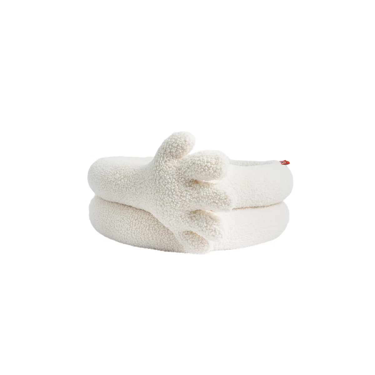 Hugging Hand Cat Bed-White