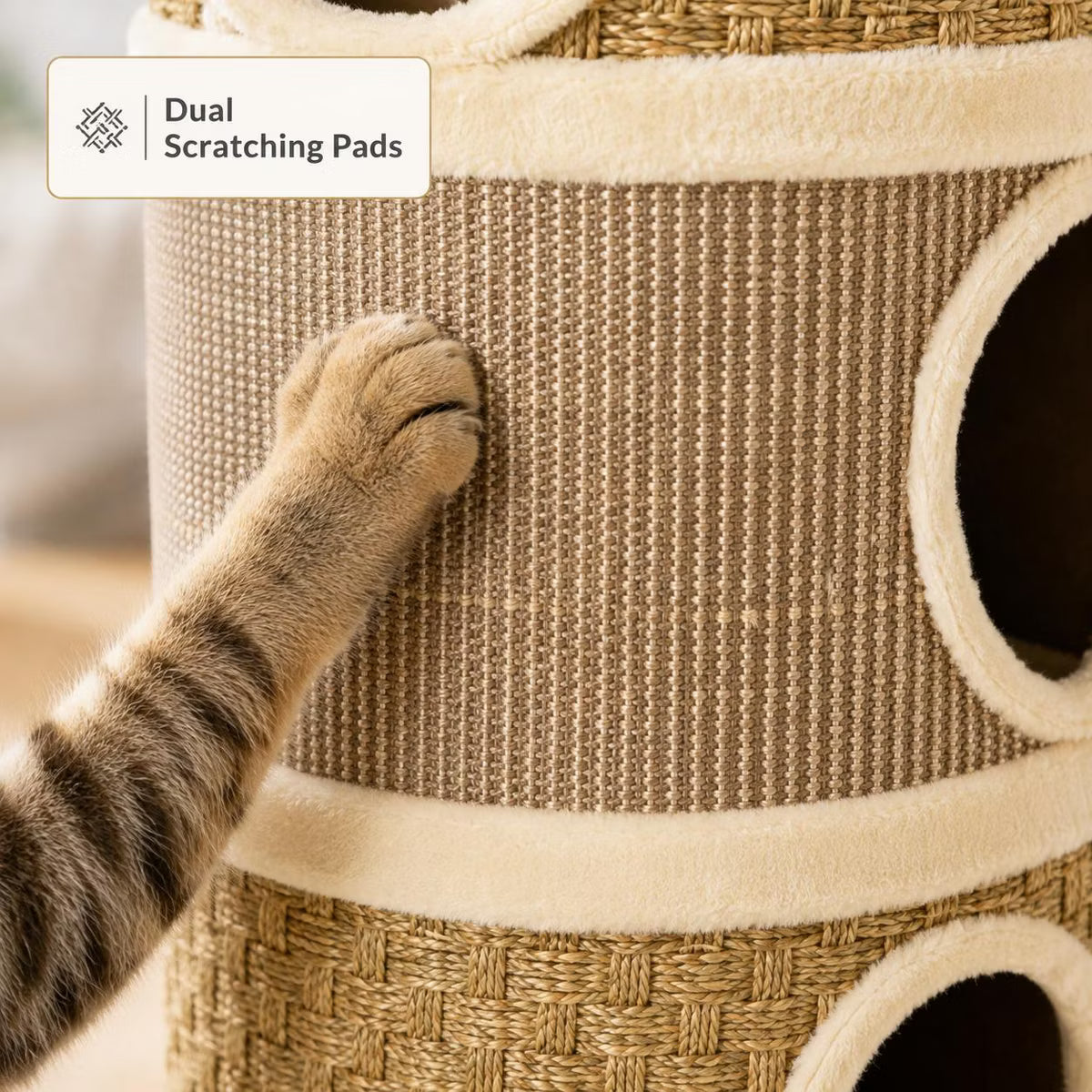 28 Inch Cat Condo Brown