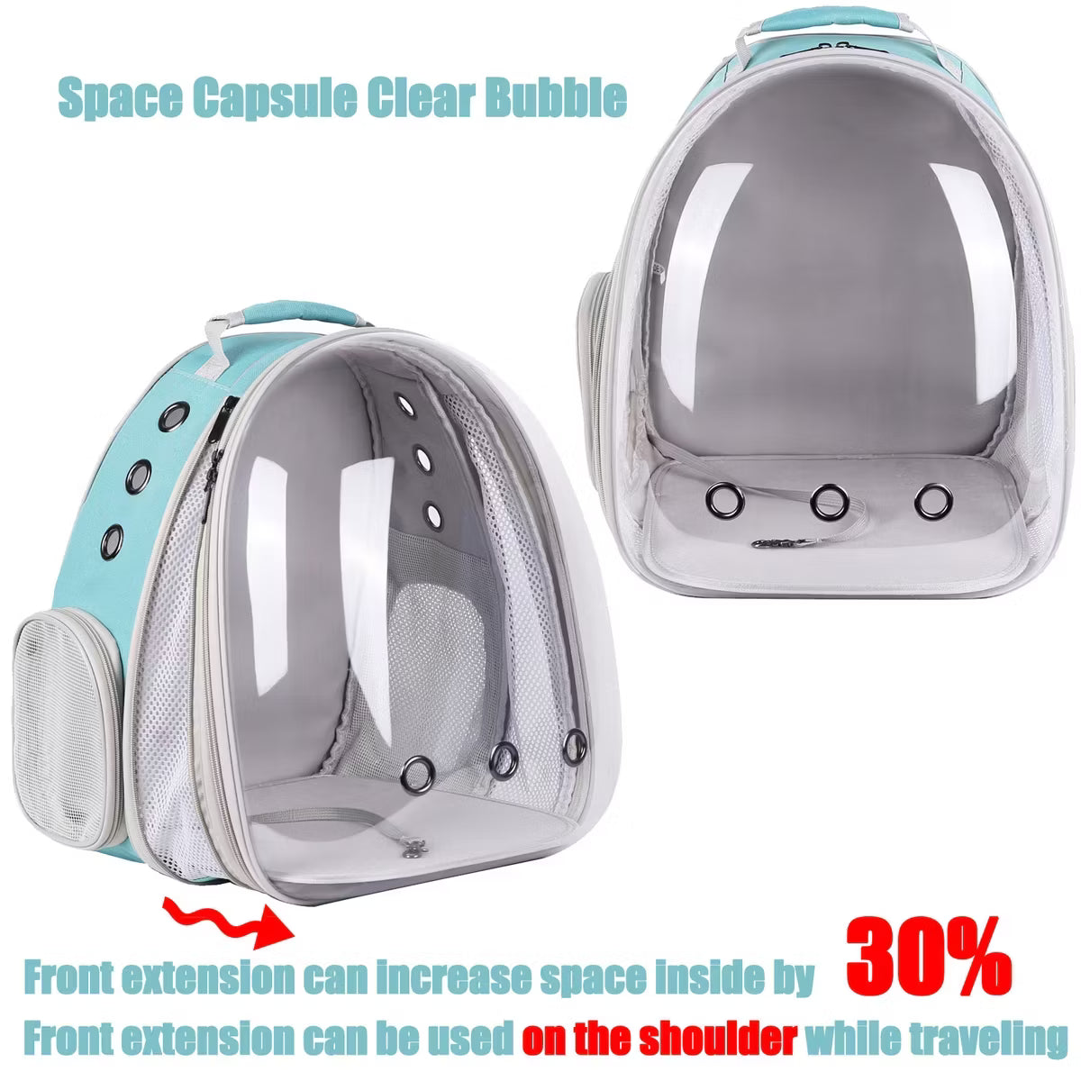 Bubble Cat Backpack Carrier Green