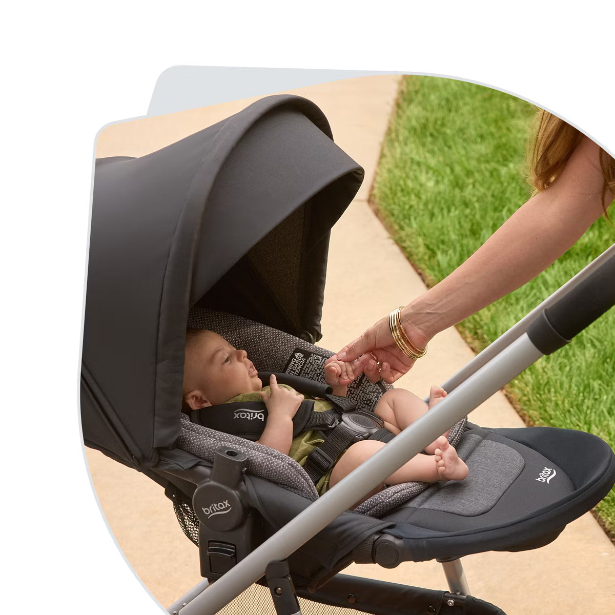 Grove Modular Lightweight Baby Stroller - Pindot Stone