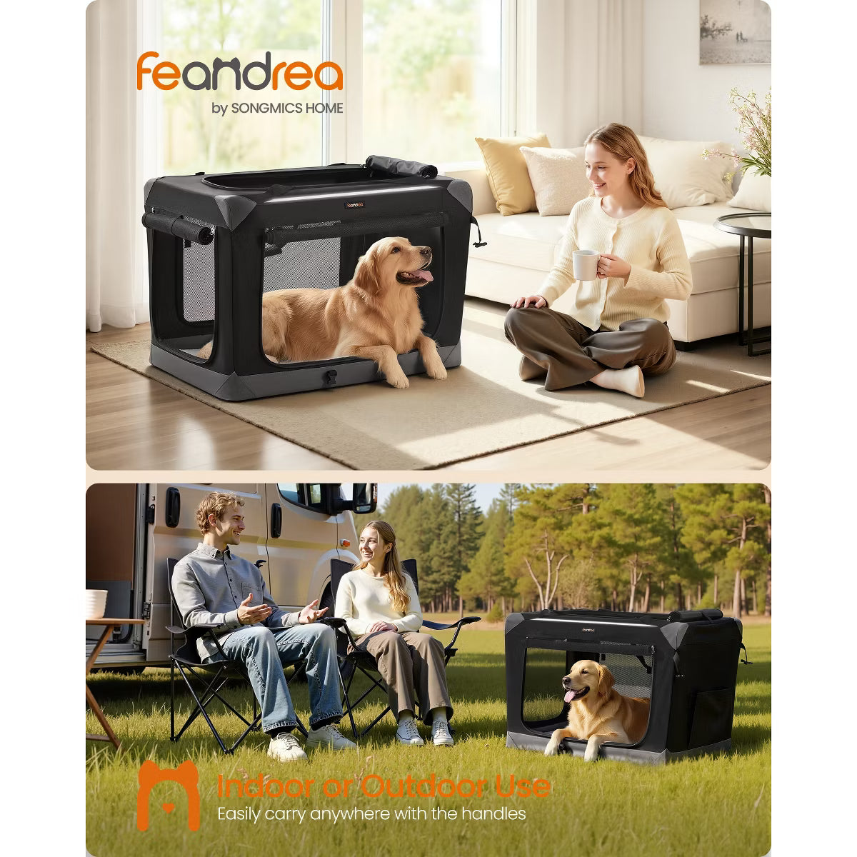 Portable Oxford Fabric Pet Travel Crate