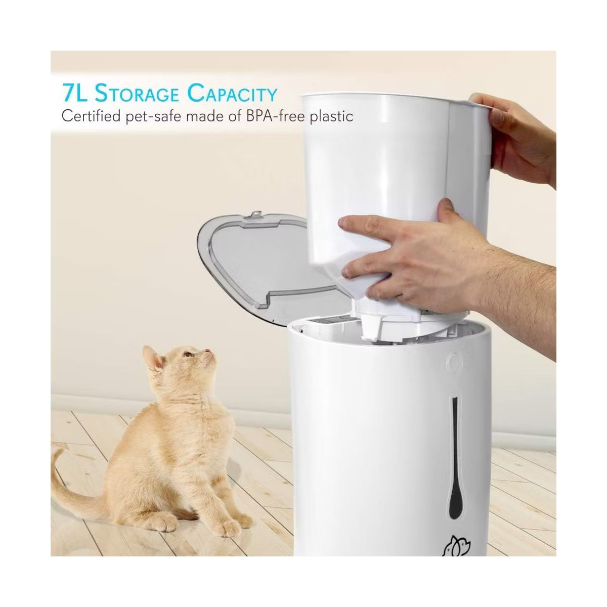 Automatic Pet Feeder - White