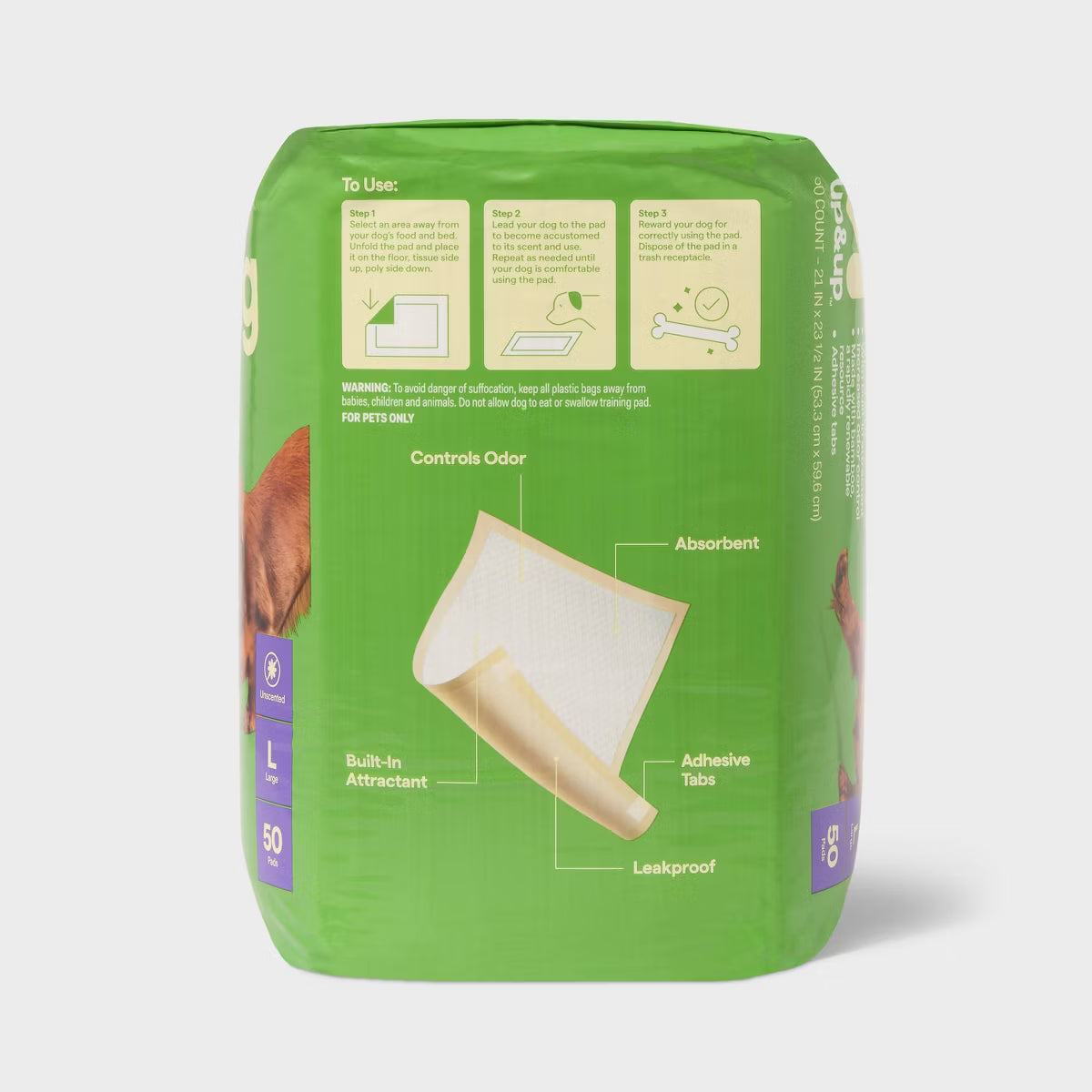 Eco Friendly Bamboo Dog Training Pads - 50ct