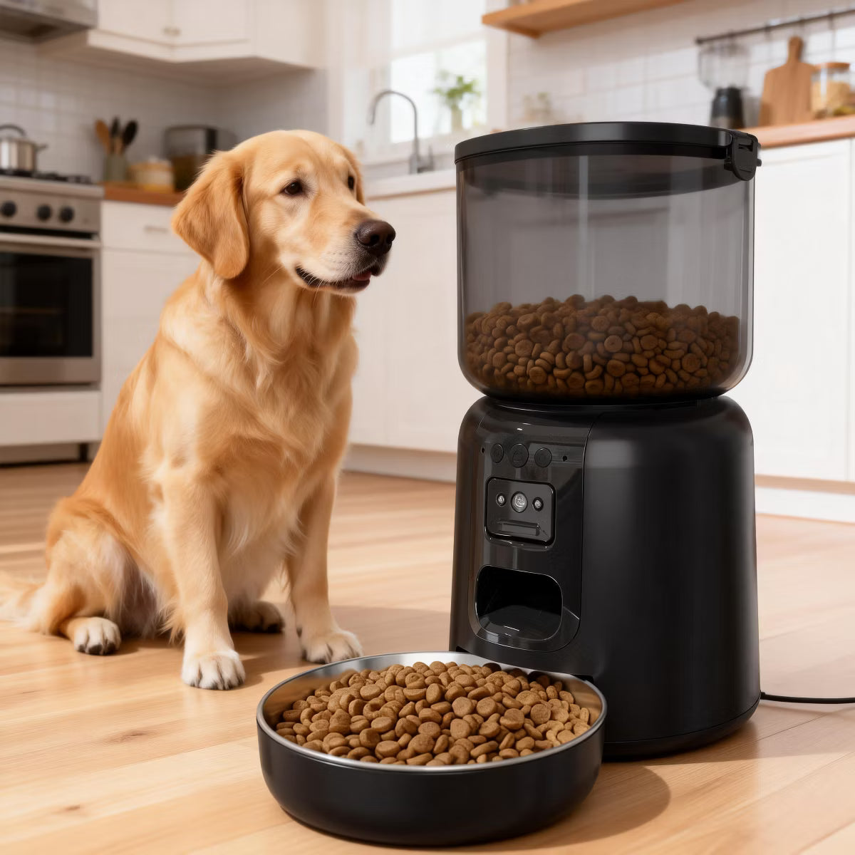 4L Automatic Pet Cat Feeder with Camera, WiFi,