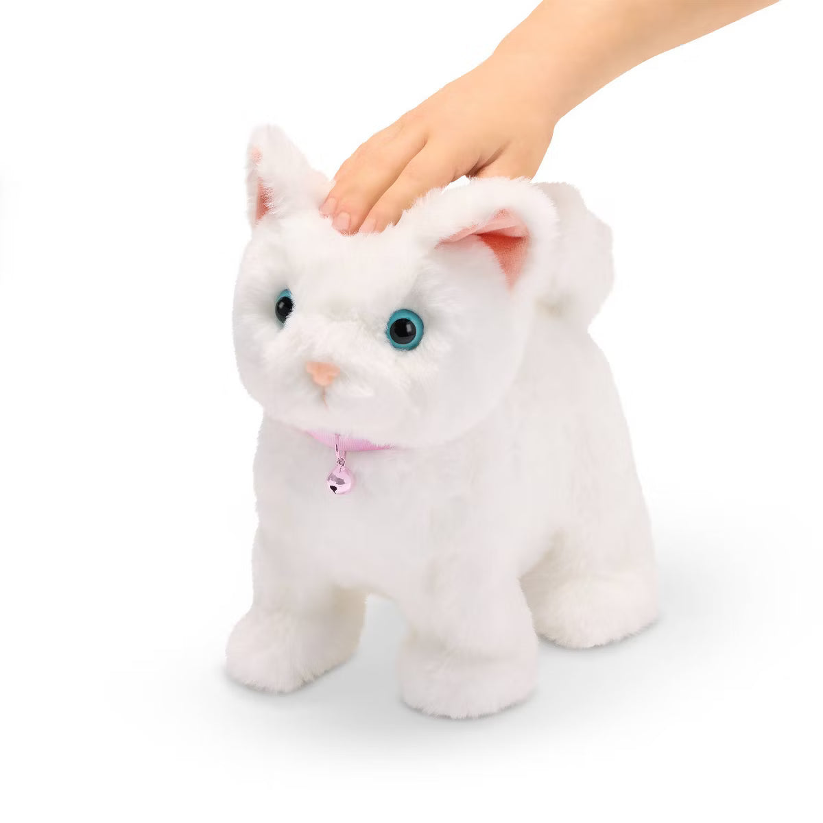 Playful Paws Purring Kitten Walking and Meowing Electronic Interactive Toy Pet Cat Plush with Realistic Sounds and Touch