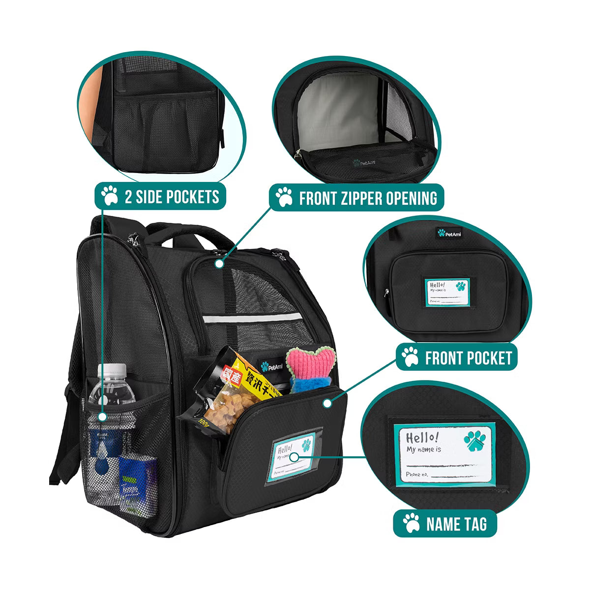 Premium Dog Backpack Carrier Small Large Cat Puppies