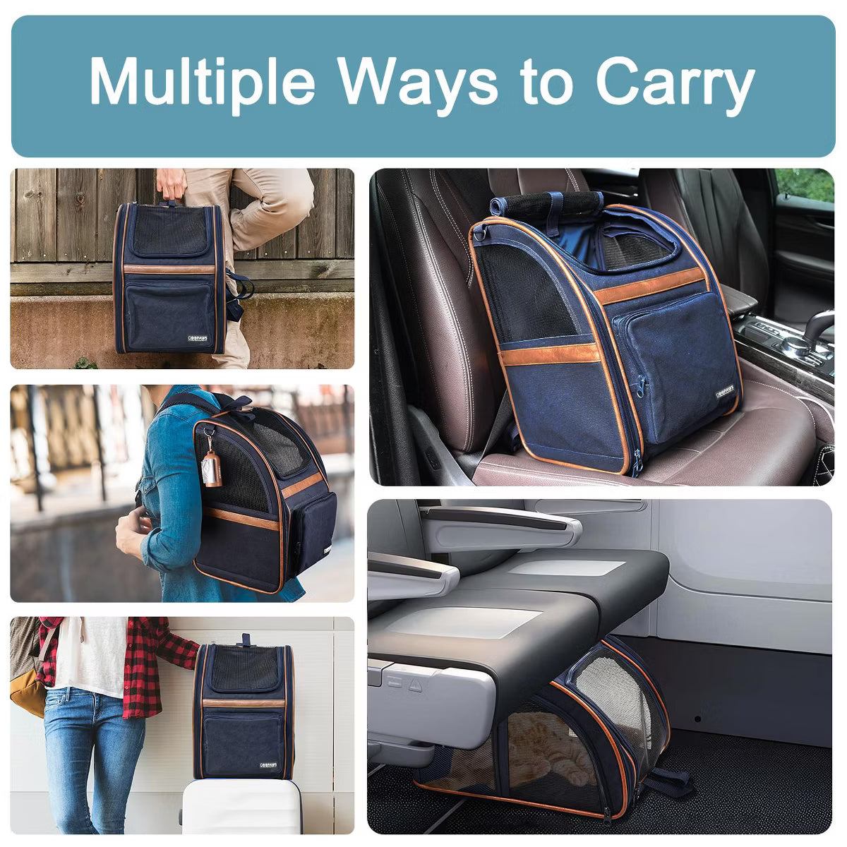 Pet Carrier Backpack for Dogs