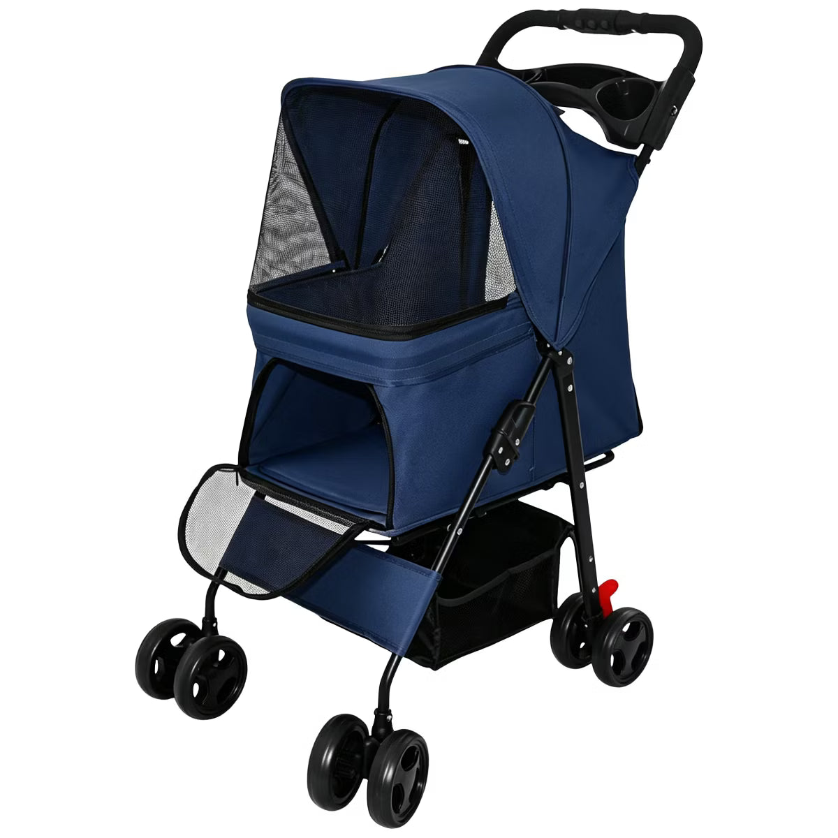 Pet Stroller for Small Dogs and Cats Under 28 lbs,