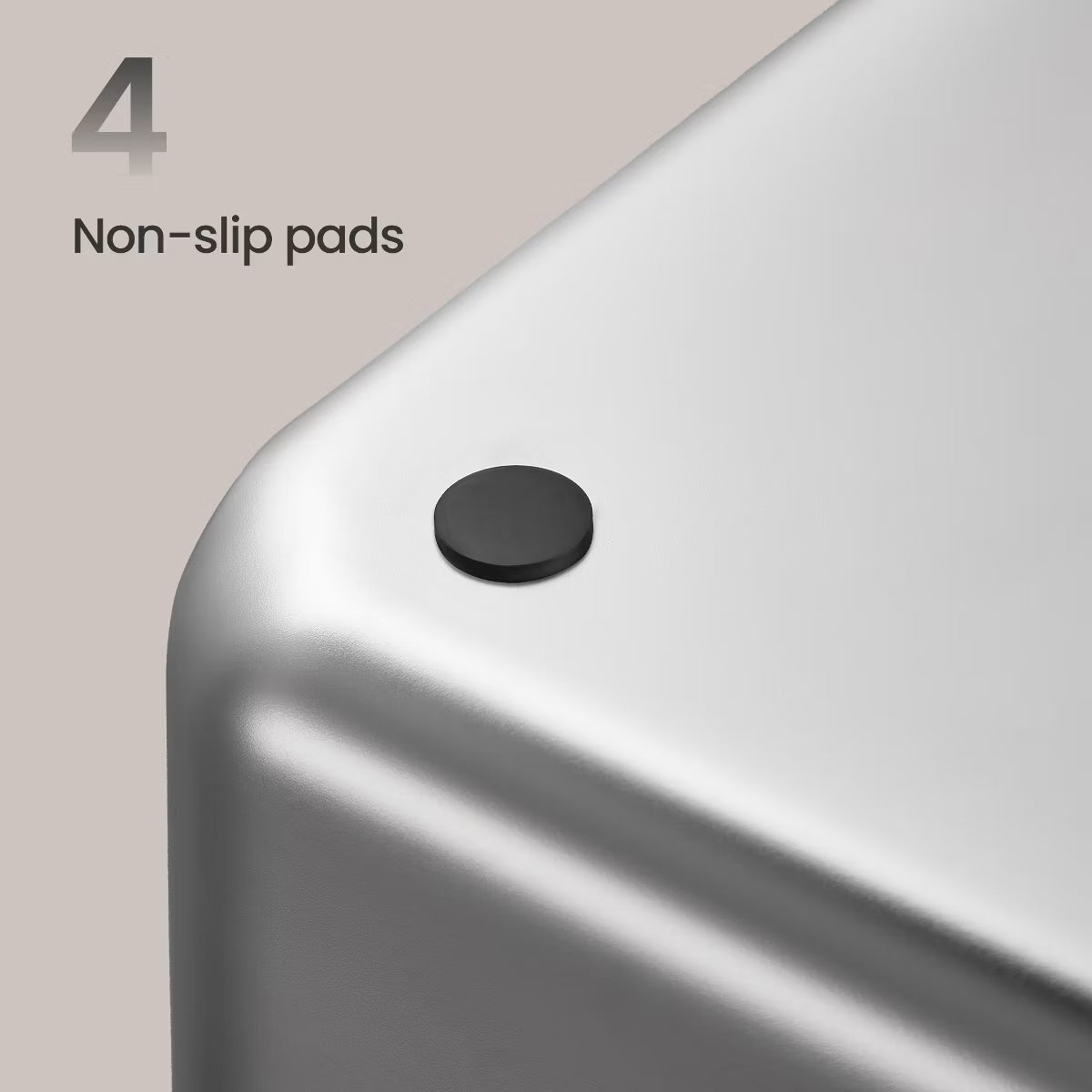 Stainless Steel Cat Litter Box with Flip Lid, Covered Metal Litter Box