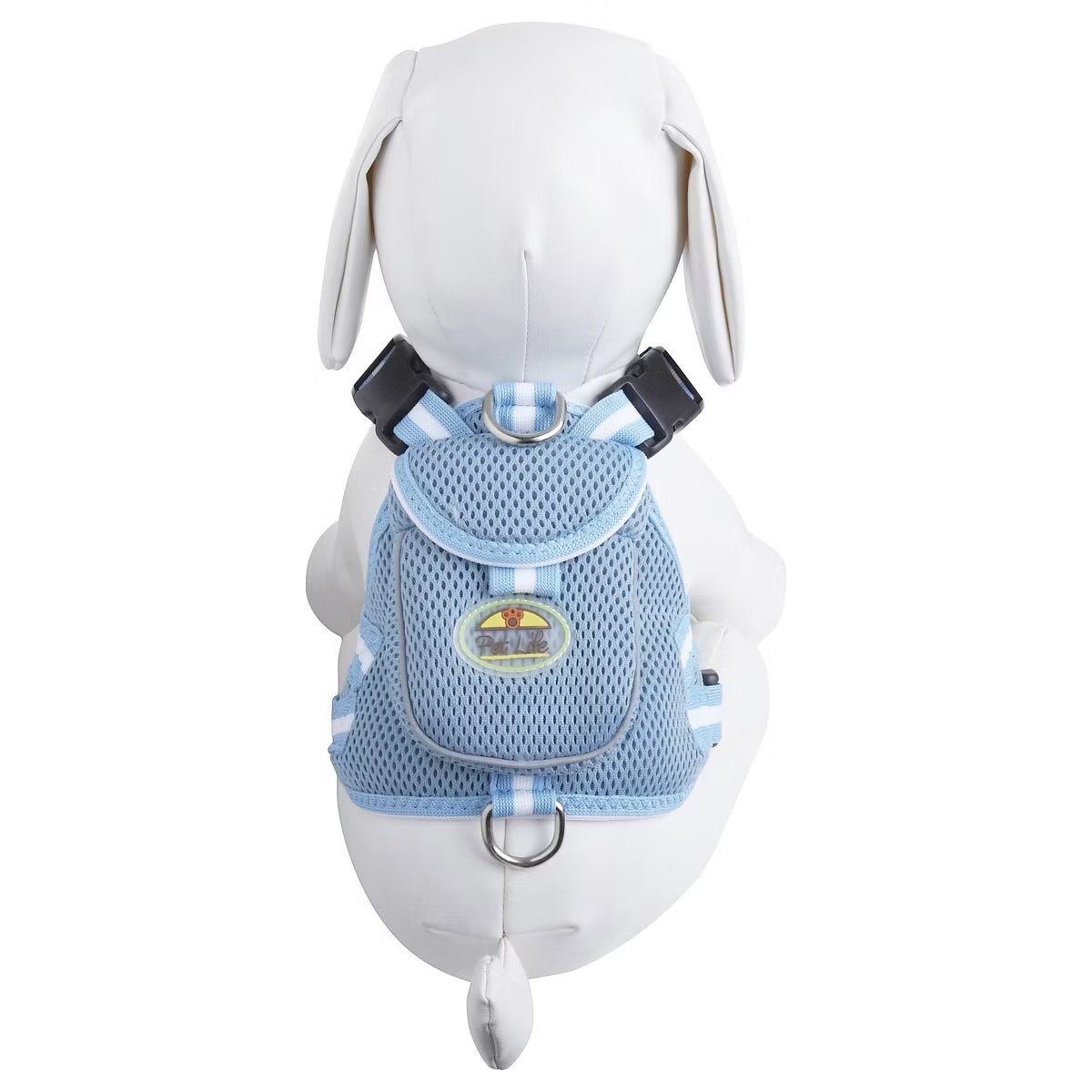 Pocket Bark Reflective Adjustable Fashion Pet Dog Harness with Velcro Pouch and Dual Harness Rings