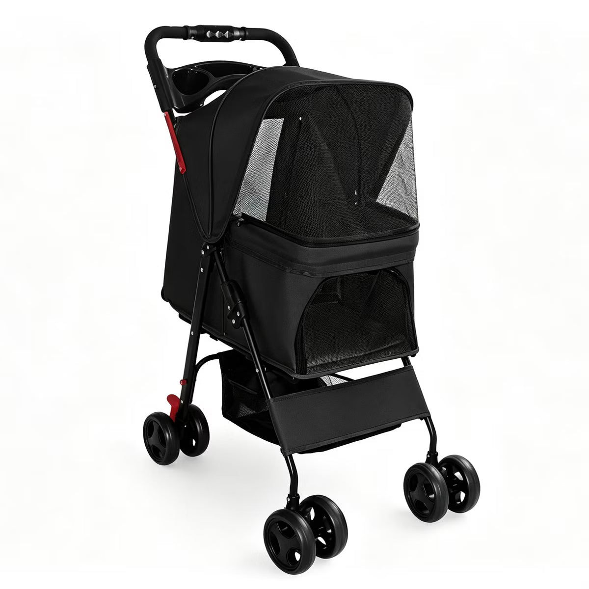 Pet Stroller for Small Dogs and Cats Under 28 lbs,