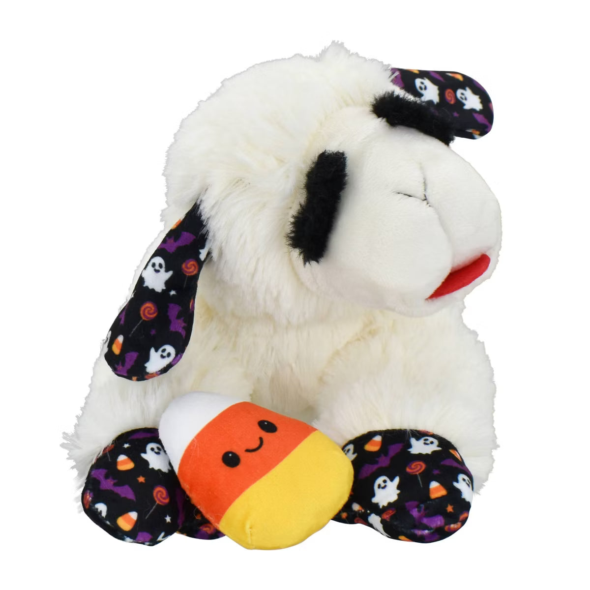 10.5" Lamb Chop with Candy Corn Interactive Plush Dog Toy