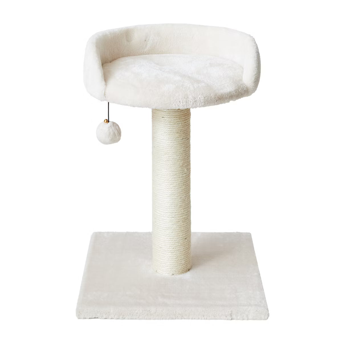 Off-White Scratching Post Cat Furniture - 20.5 in. Tall